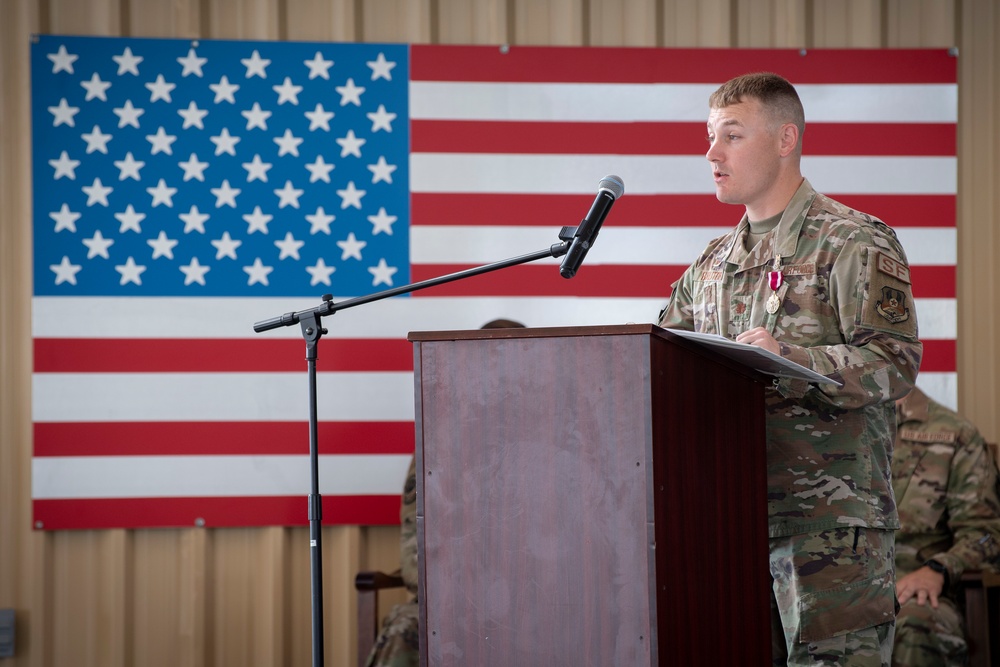 380th Expeditionary Security Forces Squadron Change of Command Ceremony