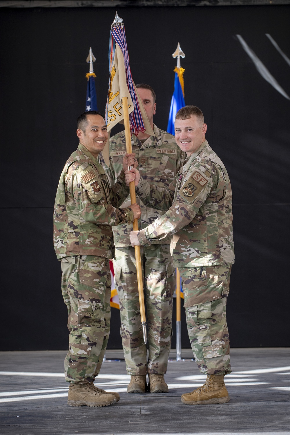 380th Expeditionary Security Forces Squadron Change of Command Ceremony