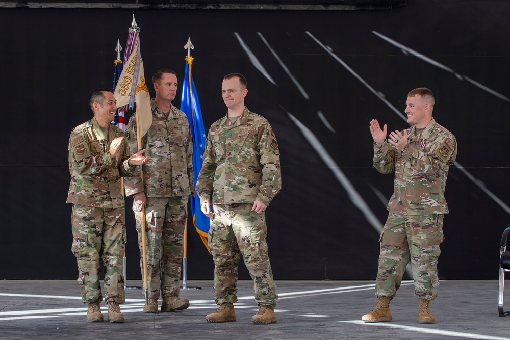 380th Expeditionary Security Forces Squadron Change of Command Ceremony