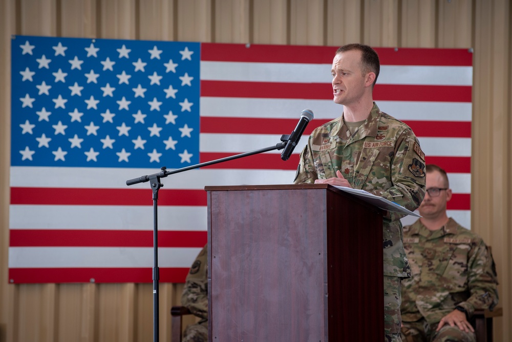 380th Expeditionary Security Forces Squadron Change of Command Ceremony