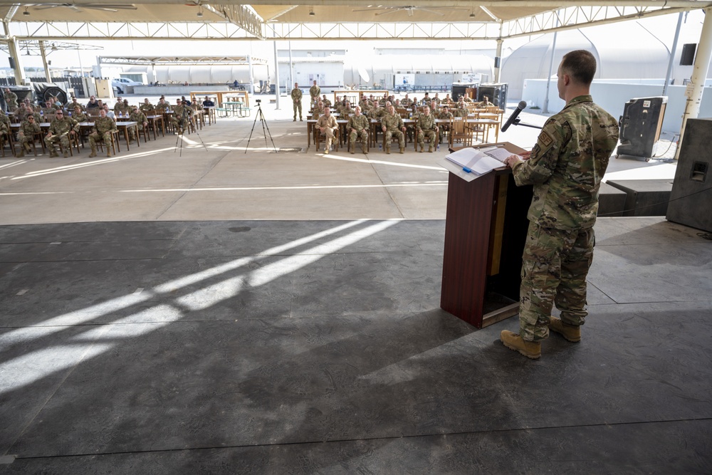 380th Expeditionary Security Forces Squadron Change of Command Ceremony