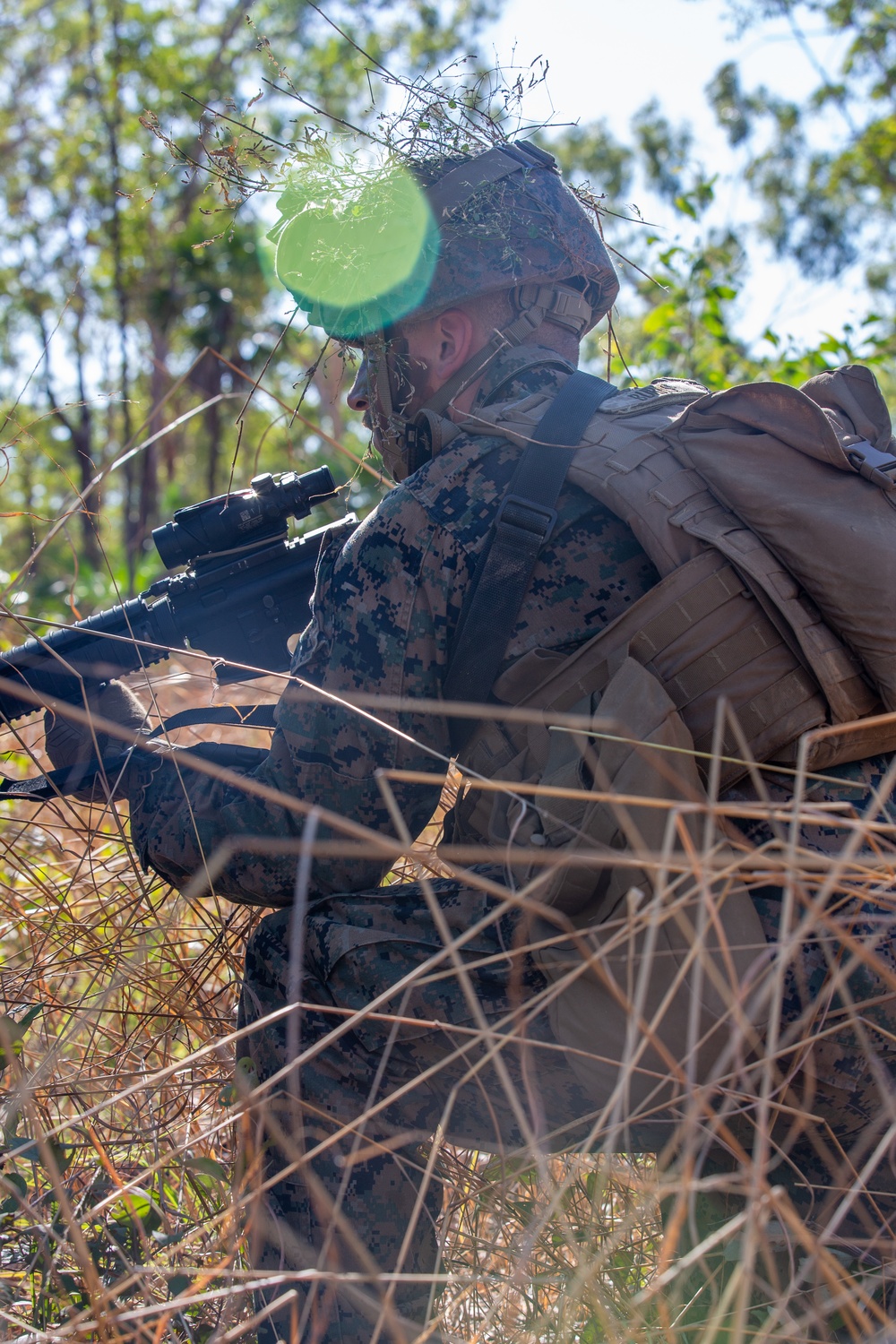 2nd Low Altitude Air Defense with MRF-D conducts ground threat reaction drills