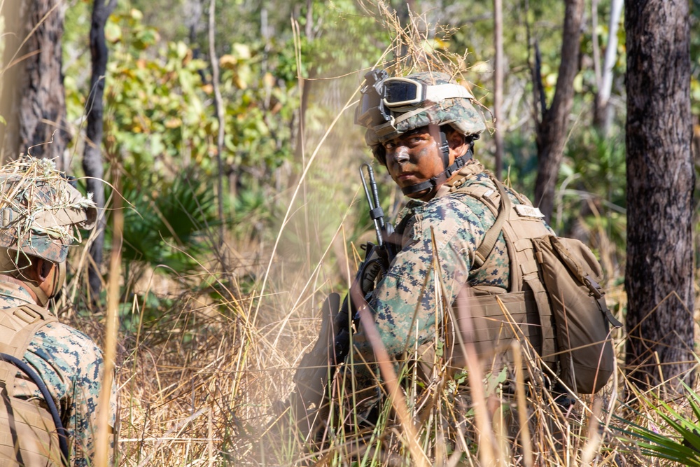 2nd Low Altitude Air Defense with MRF-D conducts ground threat reaction drills