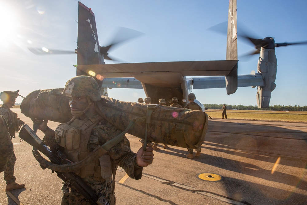 2nd Low Altitude Air Defense with MRF-D conducts ground threat reaction drills