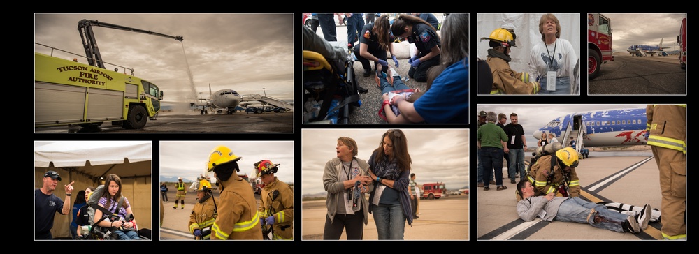 162nd Wing Fire Fighters Participate in Emergency Response Exercise