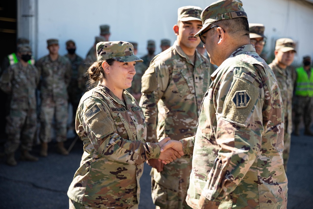 U.S. Army Maj. Gen. Pablo Estrada visits the Pueblo, Colorado Community Vaccination Center