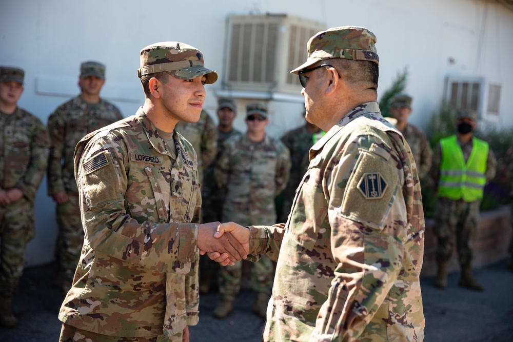 U.S. Army Maj. Gen. Pablo Estrada visits the Pueblo, Colorado Community Vaccination Center