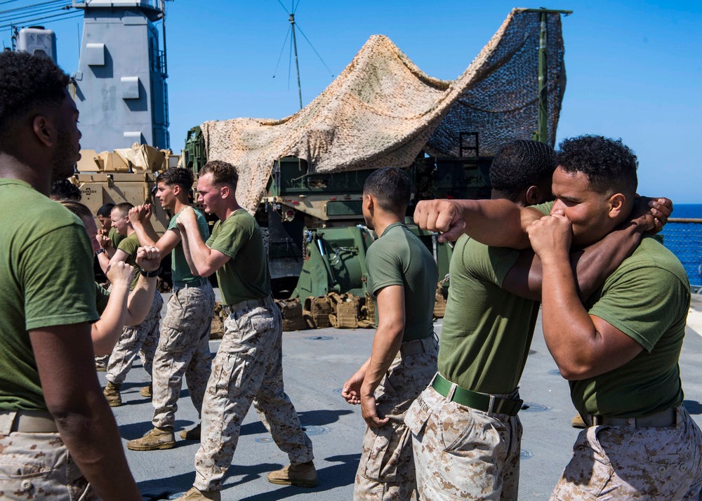 Carter Hall Operates in the Mediterranean Sea