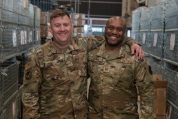 Friends and coworkers from the 110th Wing