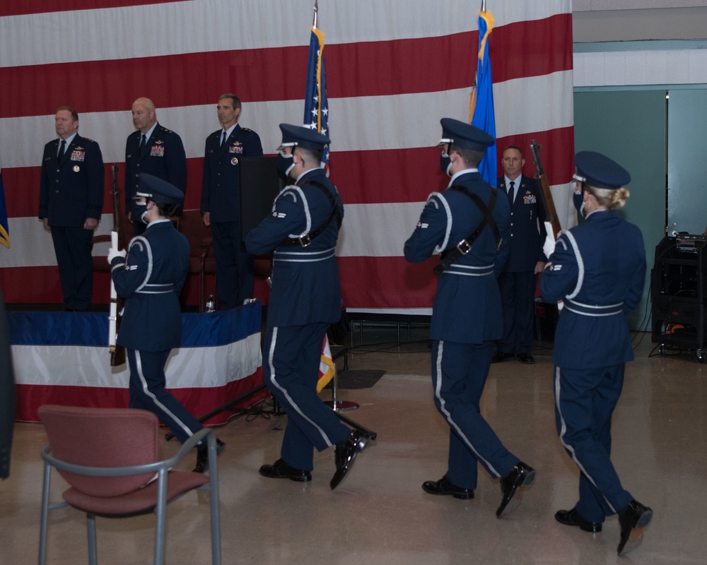 Dyess Air Force Base Honor Guard Presents Colors