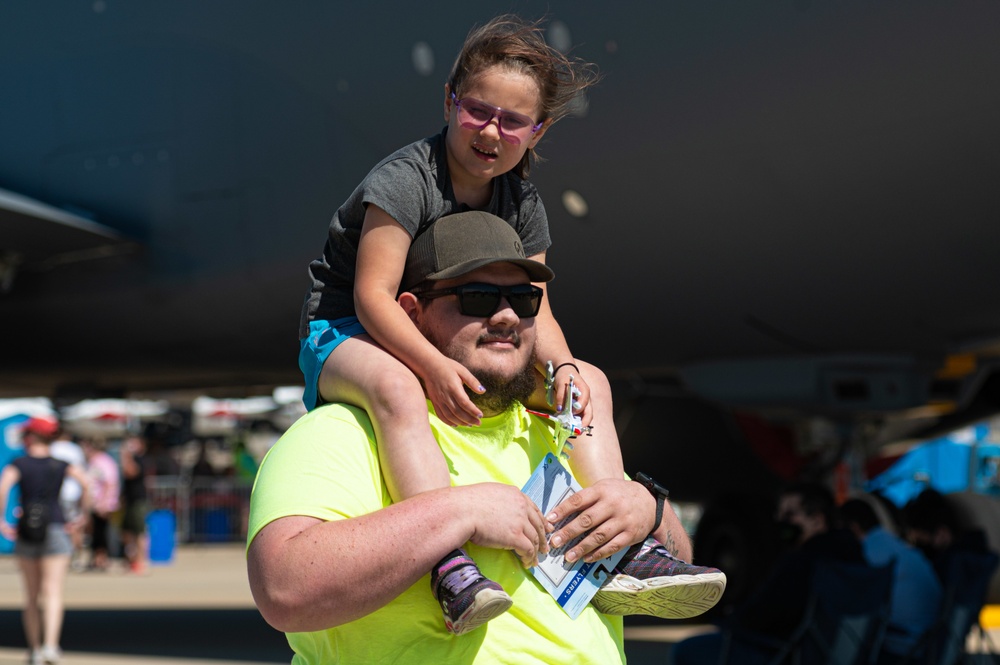 The community gathers to watch the Sound of Speed Airshow