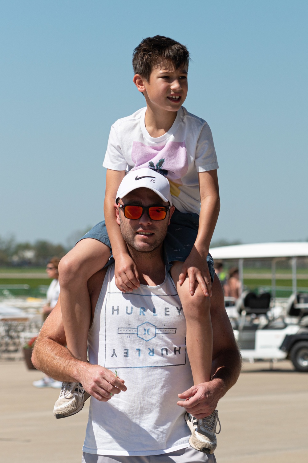 The community gathers to watch the Sound of Speed Airshow