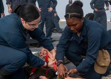 USS Arlington takes on the Final Battle Problem