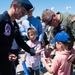 U.S. Air Force Thunderbird pilot conducts meet-and-greet