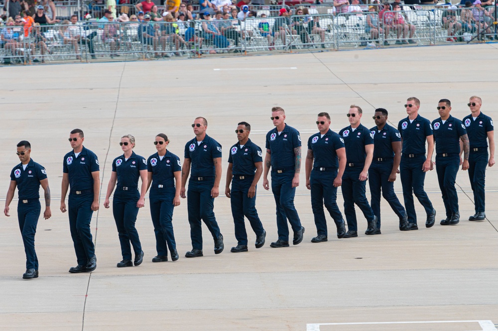 Thunderbirds perform at Sound of Speed Air Show