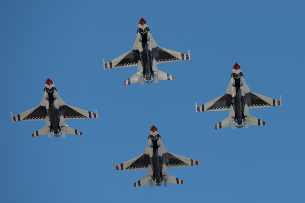 Thunderbirds perform at Sound of Speed Air Show