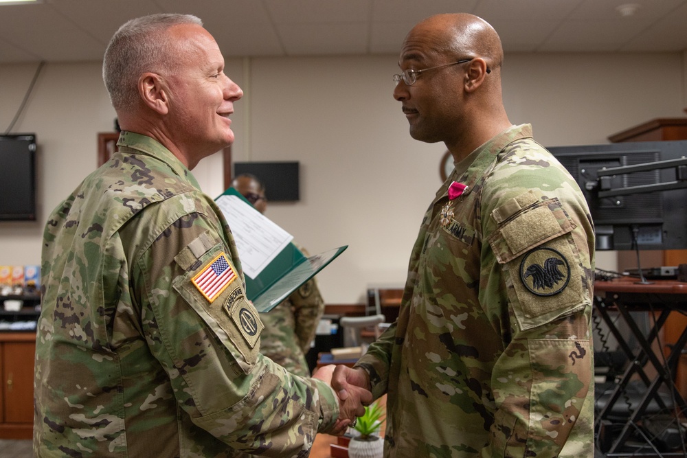 MIRC Awards Legion of Merit to Previous Senior Enlisted Leader