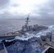 USS HALSEY Conducts Replenishment at Sea