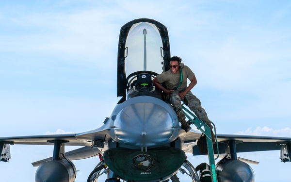 31 FW F-16s participate in Falcon Strike 21