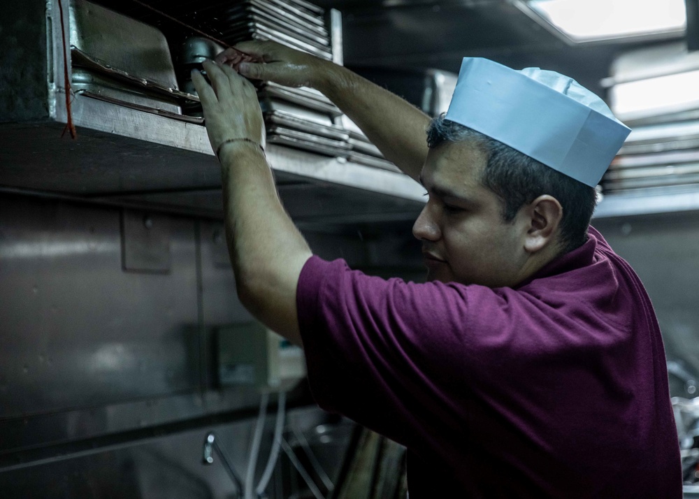 USS Curtis Wilbur Galley