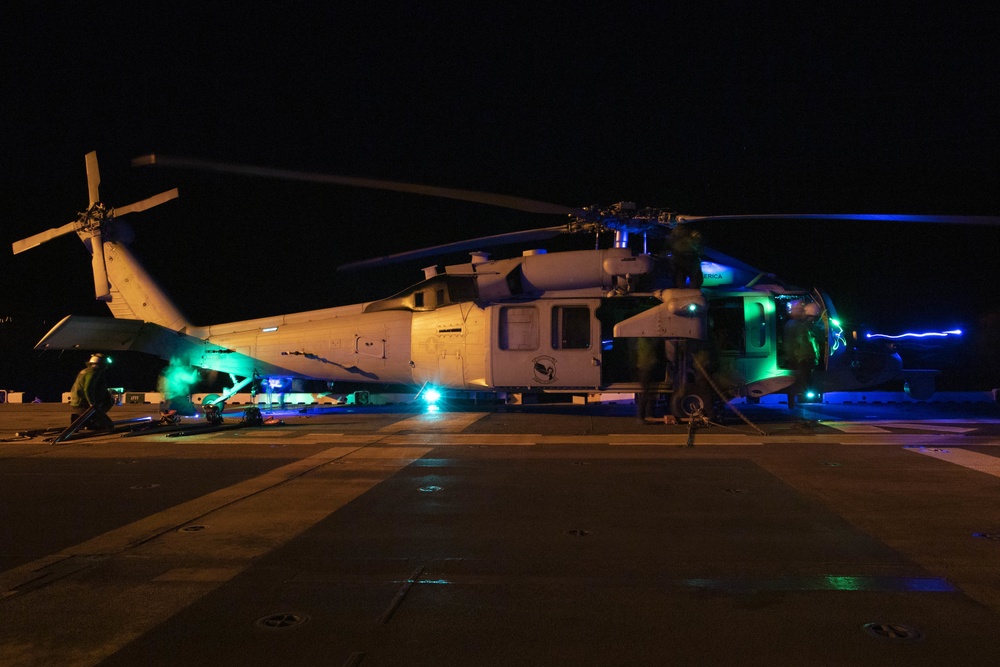 USS America counducts flight operations