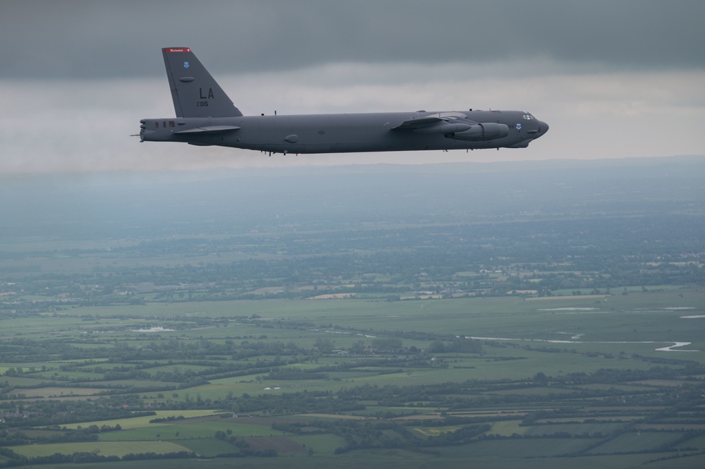 DVIDS Images B52H Stratofortress DDay flyover [Image 3 of 4]