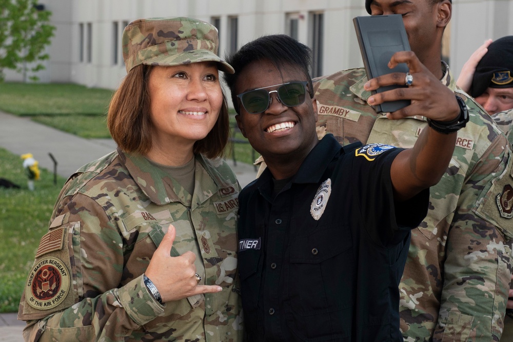 CMSAF Visits Wright-Patt