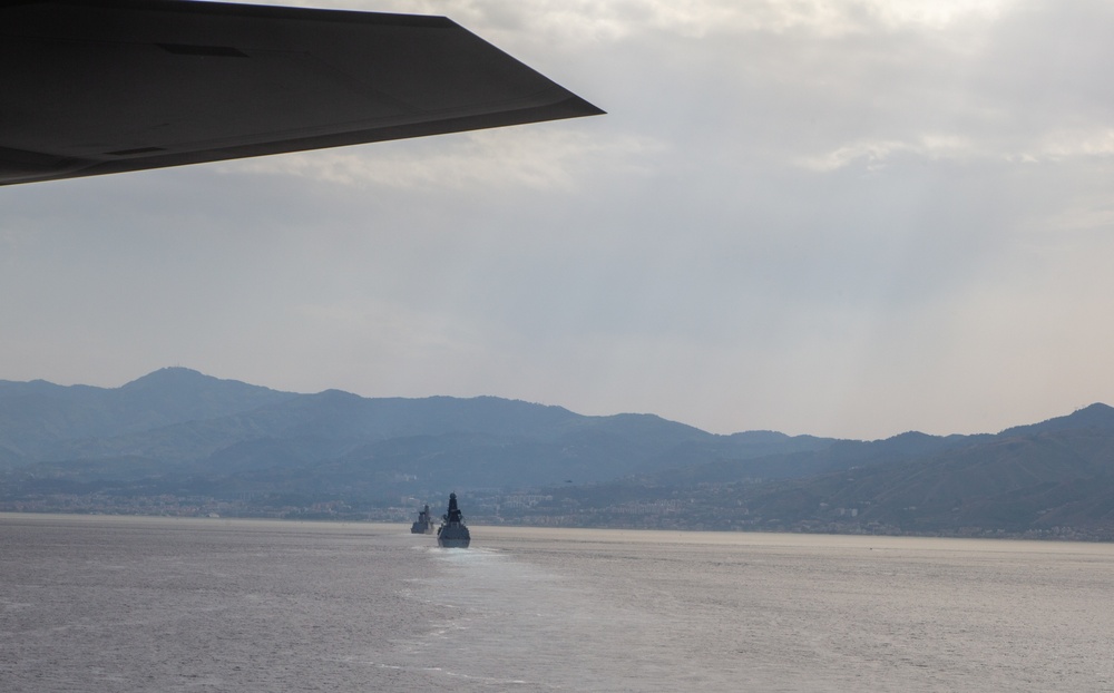 CSG-21 Transit Strait of Messina