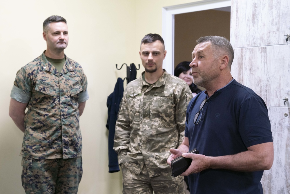 MARFOREUR/AF Marines meet with Ukrainian Marine Key Leaders