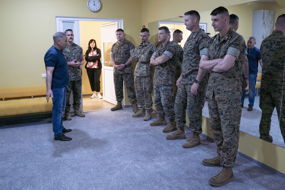 MARFOREUR/AF Marines meet with Ukrainian Marine Key Leaders