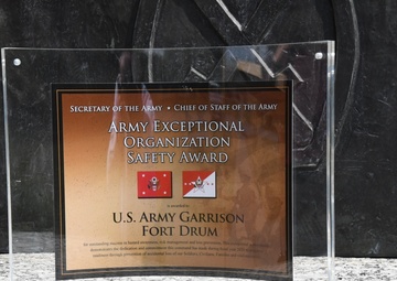 Fort Drum earns Army’s top garrison safety award