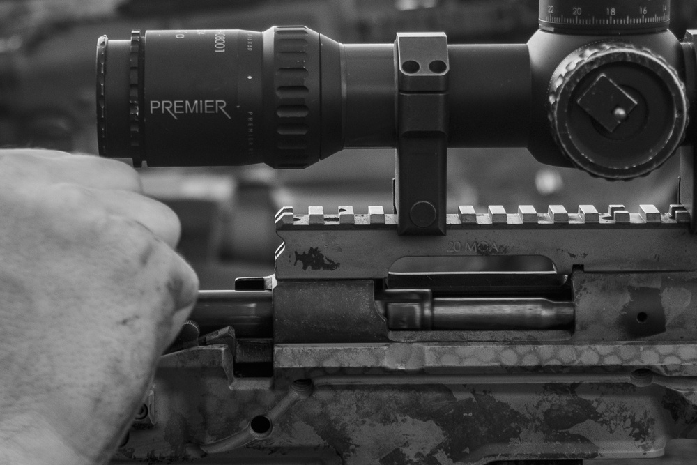15th MEU ADR Detachment fire sniper rifles aboard USS Makin Island