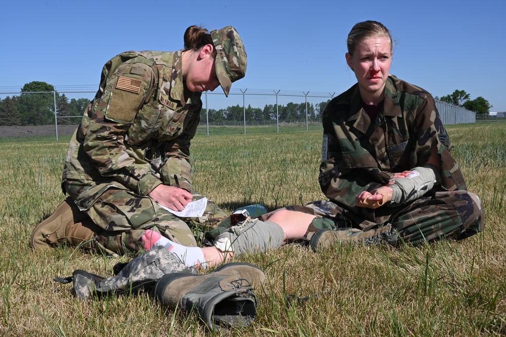 119th Medical Group gets hands on TCCC training during unit exercise