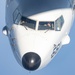 U.S. Navy P-8A Poseidon Flies Into Position To Be Refueled