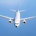 U.S. Navy P-8A Poseidon Flies Away After Being Refueled