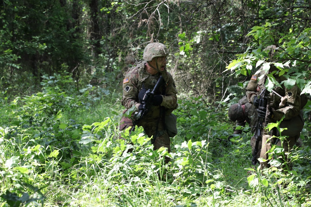 177th Armored Brigade facilitates training for the 1st Battalion, 279th Infantry Battalion