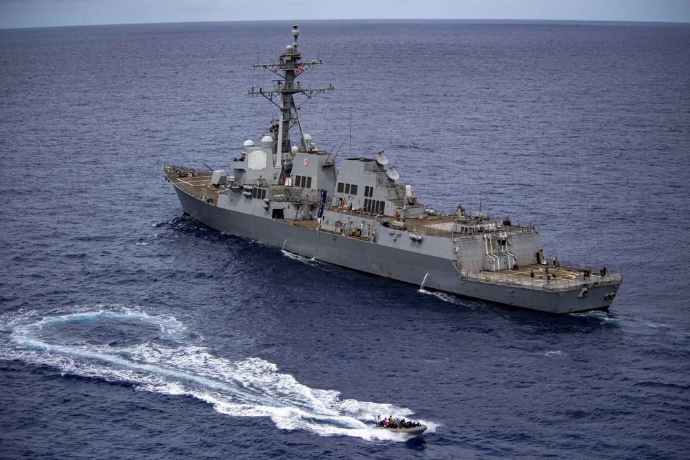 USS Shiloh CG 67 and USS Halsey DDG 97 VBSS Exercise June 8, 2021
