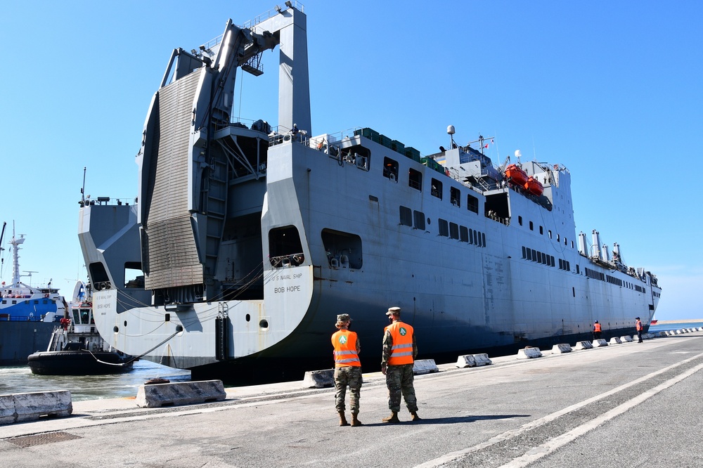 839th Transportation Battalion dock operations at Livorno Port
