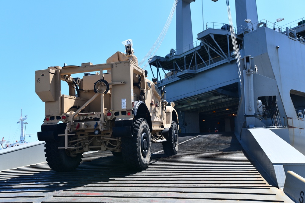 839th Transportation Battalion dock operations at Livorno Port