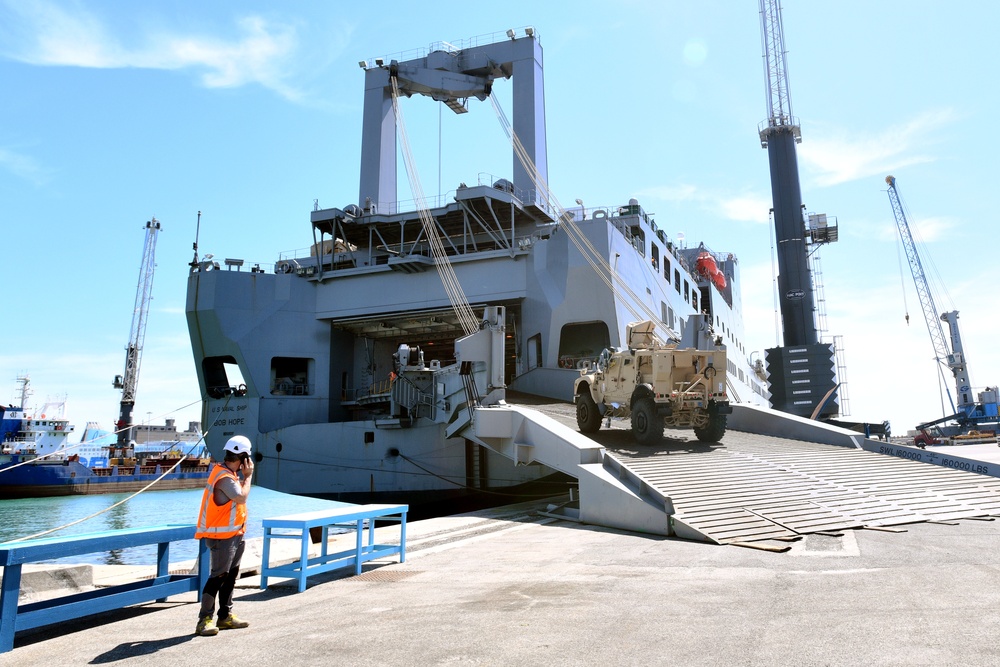 839th Transportation Battalion dock operations at Livorno Port