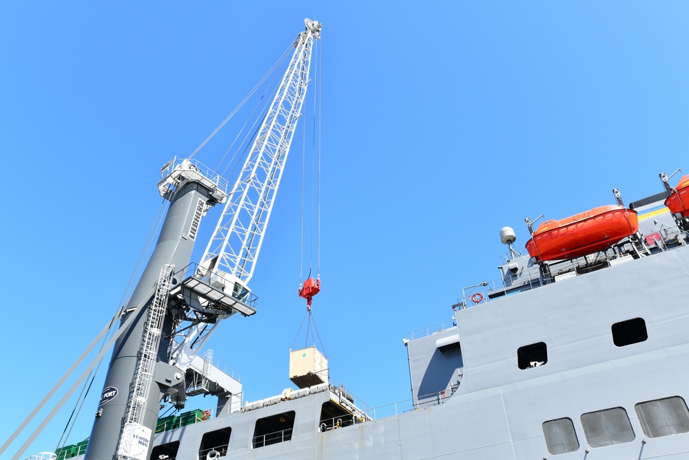 839th Transportation Battalion dock operations at Livorno Port