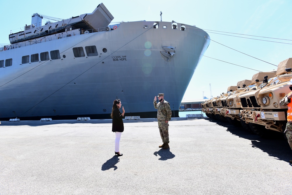 839th Transportation Battalion dock operations at Livorno Port