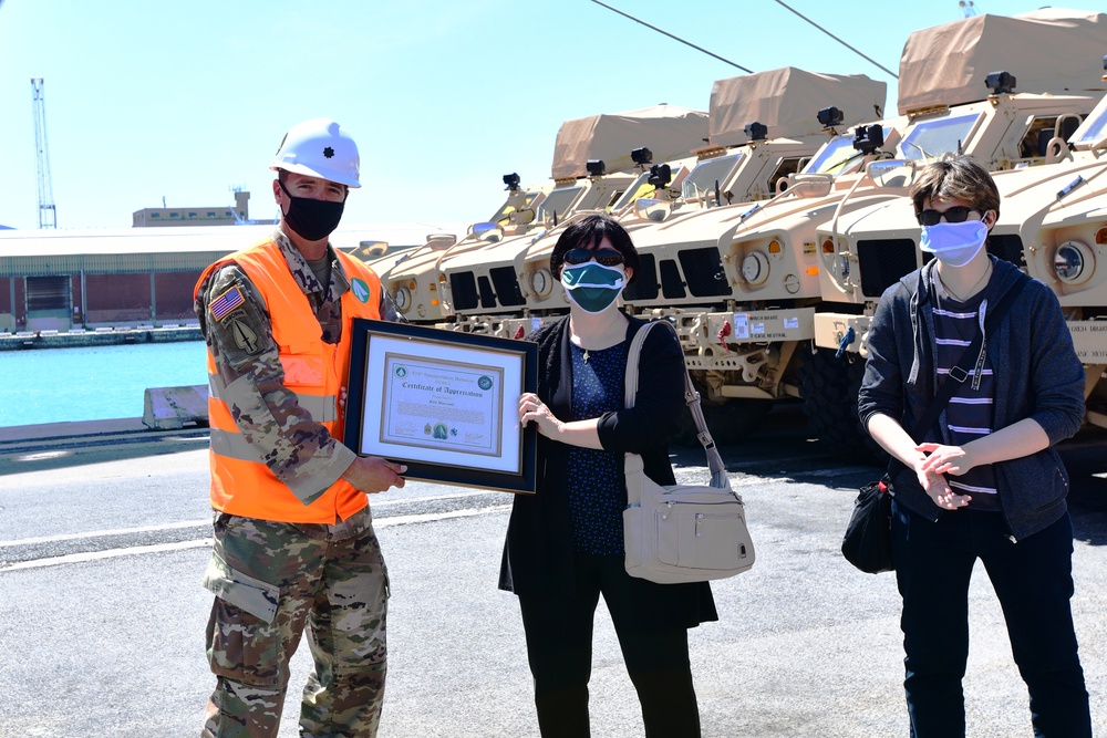 839th Transportation Battalion dock operations at Livorno Port
