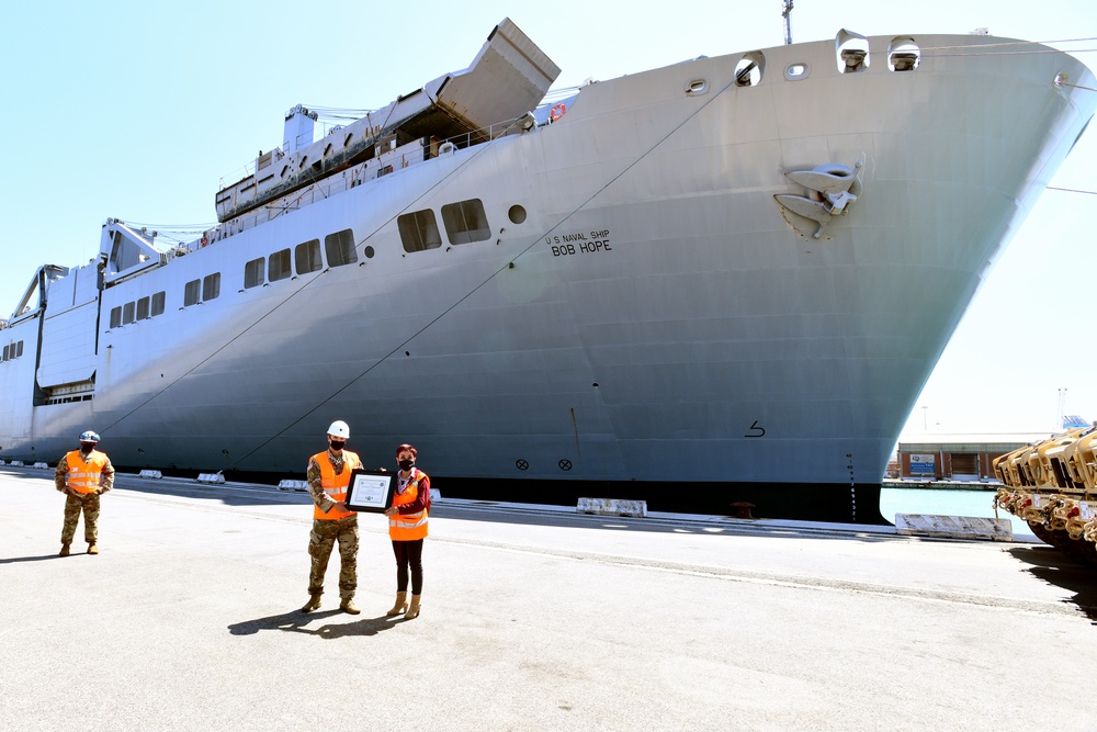 839th Transportation Battalion dock operations at Livorno Port