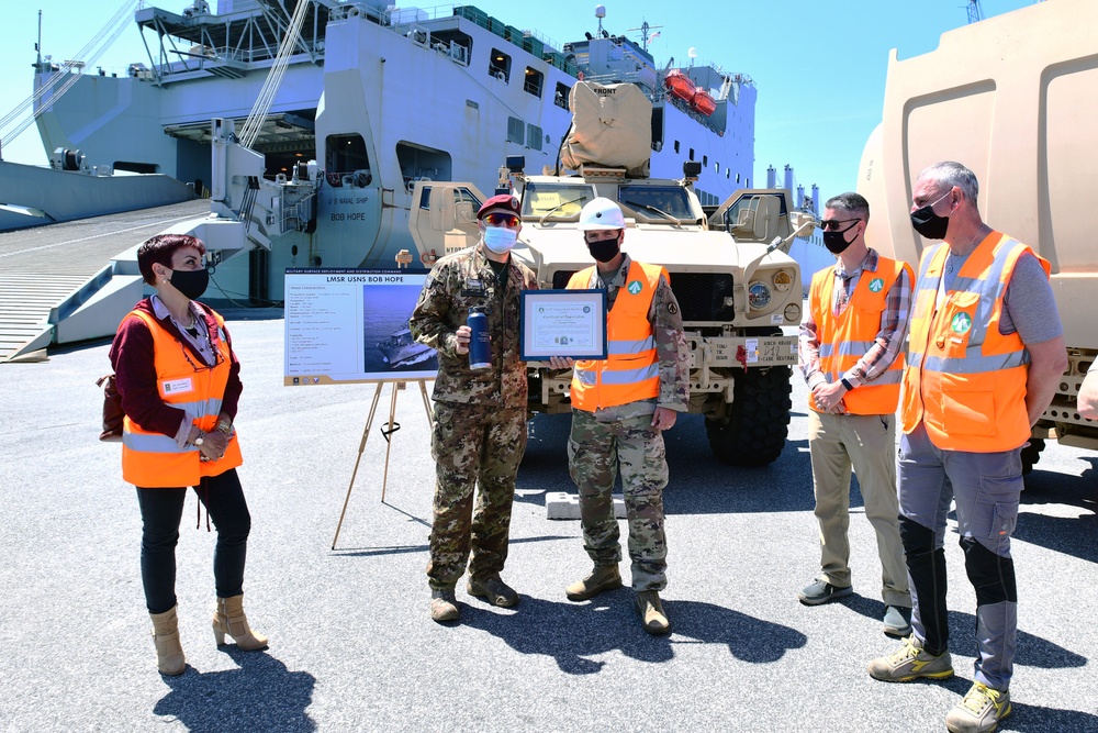839th Transportation Battalion dock operations at Livorno Port