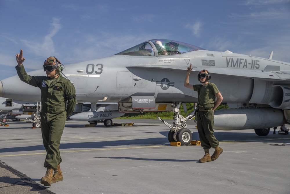 Marines practice defense counter air tactics with Finnish Air Force