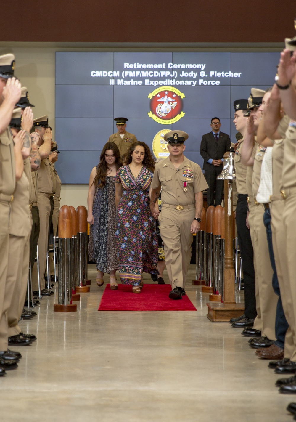 II MEF Command Master Chief Retirement Ceremony