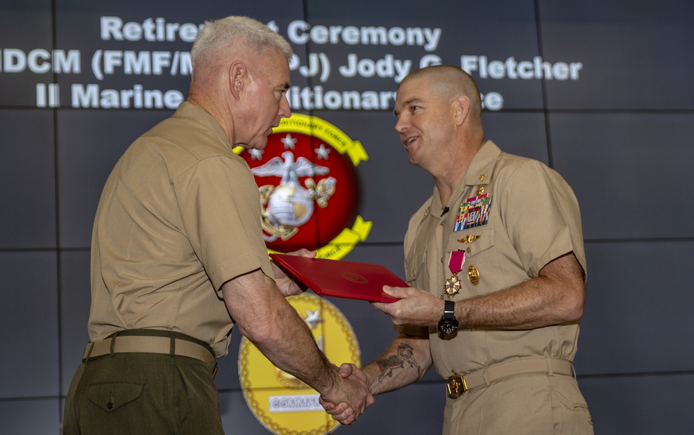 II MEF Command Master Chief Retirement Ceremony