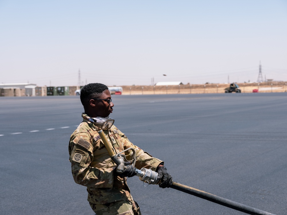 Task Force Phoenix fuelers in Erbil, Iraq