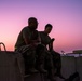 Taking a break at Camp Buehring, Kuwait